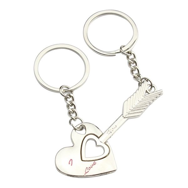 1 pair silver alloy arrow bow love keyrings key chains lovers ring couples keychain gift
1 pair silver alloy arrow bow love keyrings key chains lovers ring couples keychain gift