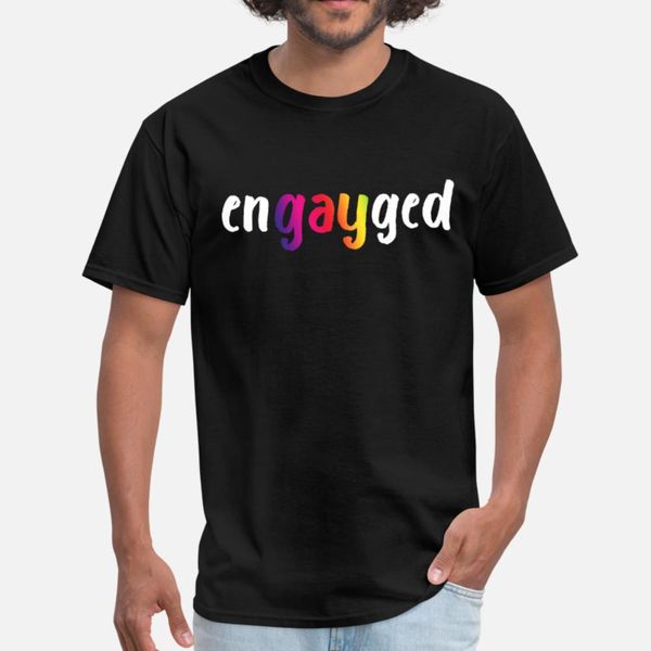 engayged lgbt pride gay marriage bachelor party t shirt men designing tee shirt round neck male gift funny casual summer style slim shirt
engayged lgbt pride gay marriage bachelor party t shirt men designing tee shirt round neck male gift funny casual summer style slim shirt