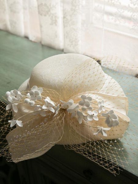 french ladies big bow lace fedoras elegant ladies wedding bucket hat vintage elegant women fancy show fascinator hat, Blue;gray
french ladies big bow lace fedoras elegant ladies wedding bucket hat vintage elegant women fancy show fascinator hat, Blue;gray