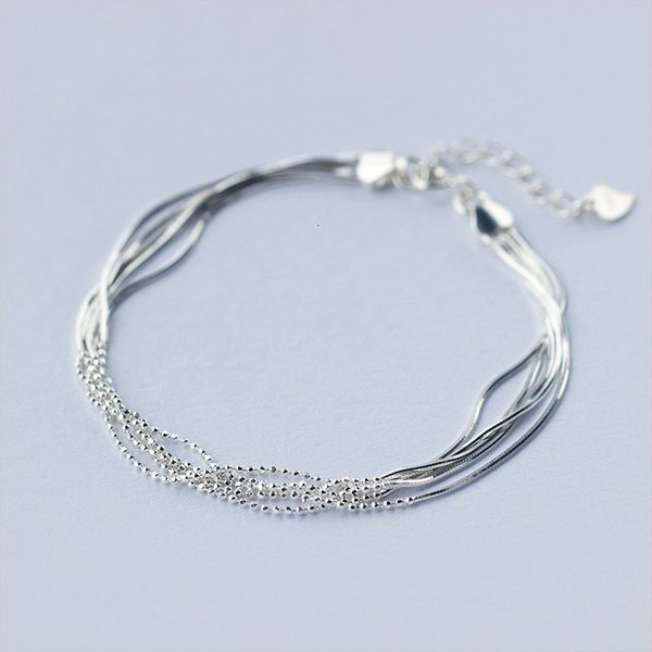 925 sterling silver multilayer snake chain bracelet simple small beads bracelets for women fashion silver accessories
925 sterling silver multilayer snake chain bracelet simple small beads bracelets for women fashion silver accessories