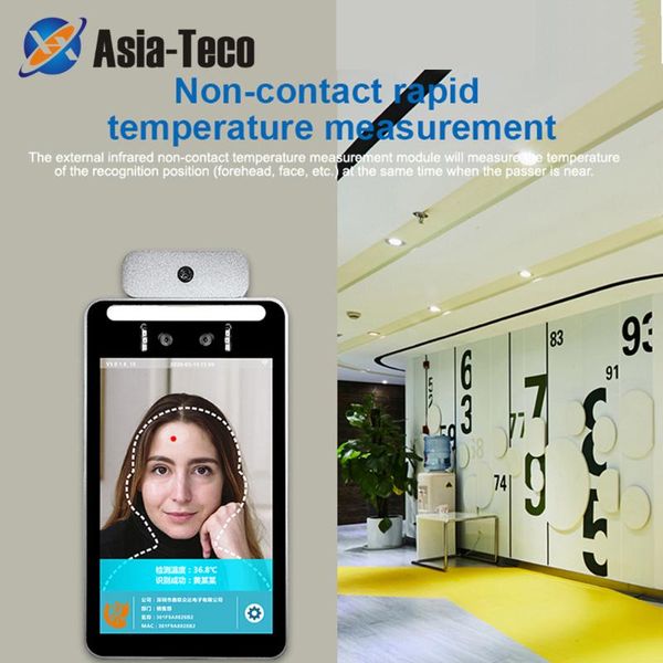 8 inch tcp/ip dynamic face recognition thermal time attendance access control temperature detection 30000 faces
8 inch tcp/ip dynamic face recognition thermal time attendance access control temperature detection 30000 faces