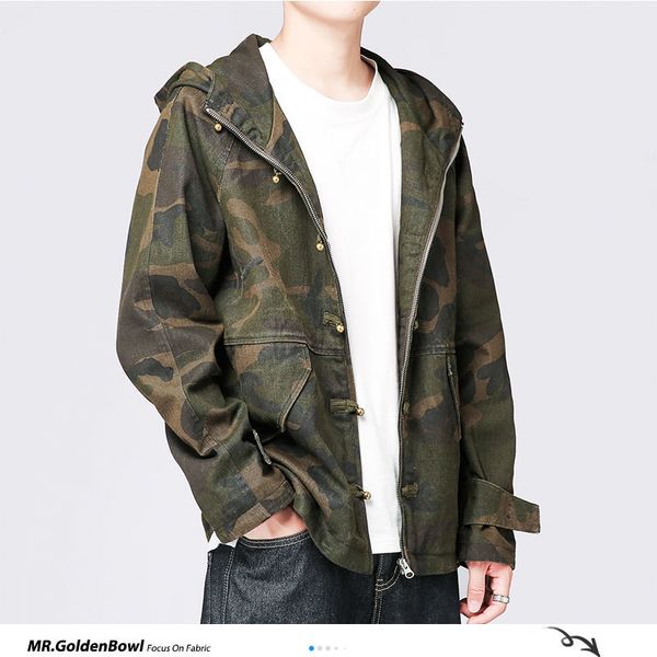 mrgoldenbowl cotton man camouflage jackets 2020 autumn japanese men fashion zipper loose coats casual hooded men jackets, Black;brown
mrgoldenbowl cotton man camouflage jackets 2020 autumn japanese men fashion zipper loose coats casual hooded men jackets, Black;brown