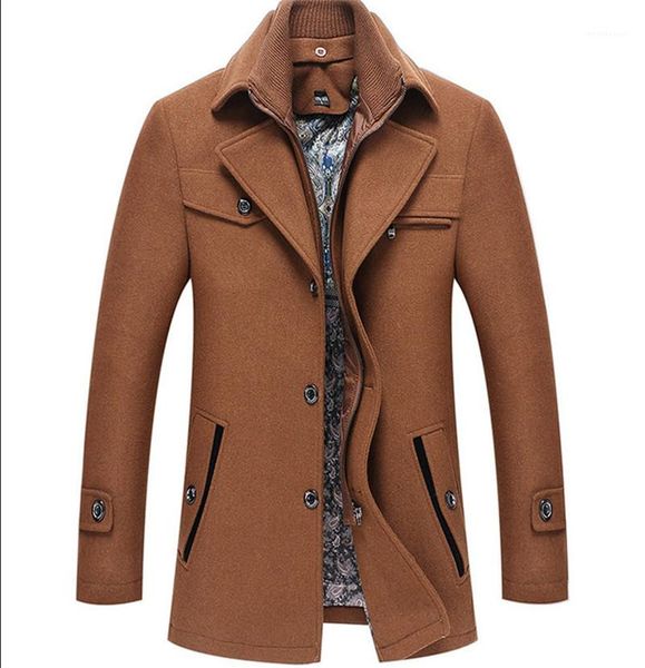 fashion plus size thick wool jacket designer solid color slim outerwear mens winter coat, Black;brown
fashion plus size thick wool jacket designer solid color slim outerwear mens winter coat, Black;brown