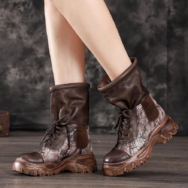 spring autumn winter retro women genuine leather sewing totem mid-calf boots lady cross-tied platform equestrian boots 191005, Black
spring autumn winter retro women genuine leather sewing totem mid-calf boots lady cross-tied platform equestrian boots 191005, Black