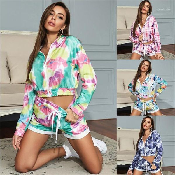 tie dyed long sleeve zipper hooded cardigan two piece outfits women tracksuits women 2 piece shorts set casual, Gray
tie dyed long sleeve zipper hooded cardigan two piece outfits women tracksuits women 2 piece shorts set casual, Gray