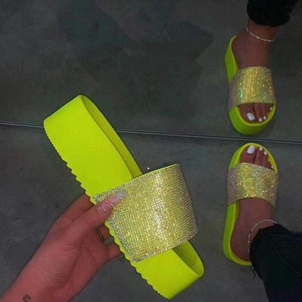 2020 summer streetwear sequined slippers womens flats open toe rhinestone slippers casual beach shoes thick bottom slipper, Black
2020 summer streetwear sequined slippers womens flats open toe rhinestone slippers casual beach shoes thick bottom slipper, Black