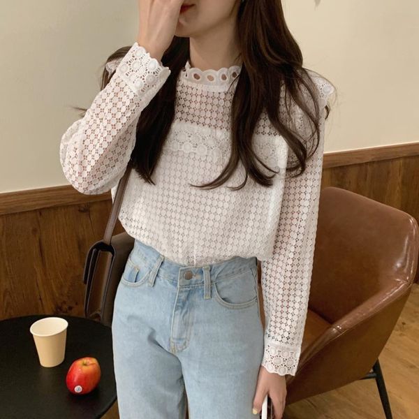 hollow out fashion slim 2020 basic lace new arrival elegance women blouse blusas mujer, White
hollow out fashion slim 2020 basic lace new arrival elegance women blouse blusas mujer, White