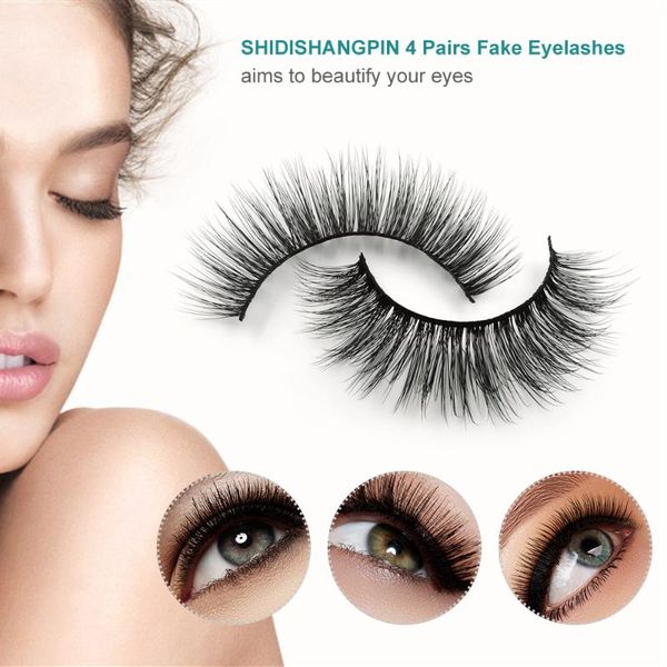 false eyelashes shidishangpin 4 pairs 10mm / 11mm fake natural long lashes makeup strip
false eyelashes shidishangpin 4 pairs 10mm / 11mm fake natural long lashes makeup strip