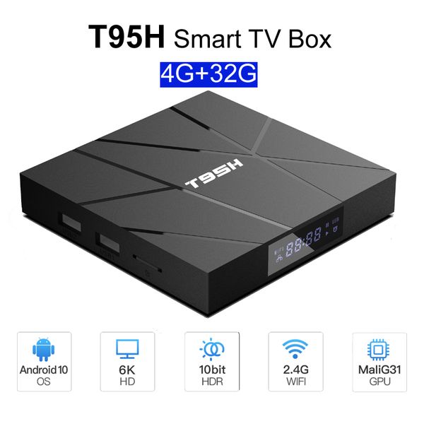 t95h android 10.0 smart tv box 4gb ram 32gb 64gb rom allwinnner h616 2.4g wifi 6k hd set box gift with remote control
t95h android 10.0 smart tv box 4gb ram 32gb 64gb rom allwinnner h616 2.4g wifi 6k hd set box gift with remote control