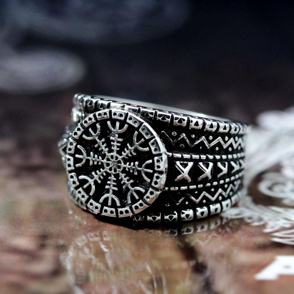 men's viking amulet odin helm of awe norse ring aegishjalmur 316l stainless steel rings jewelry size 8-13, Silver
men's viking amulet odin helm of awe norse ring aegishjalmur 316l stainless steel rings jewelry size 8-13, Silver