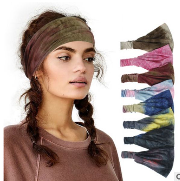 women fashion tie dye sports hair band fitness elastic wide temperament hair accessories
women fashion tie dye sports hair band fitness elastic wide temperament hair accessories