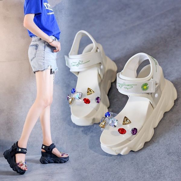 increased sandals female 2020 summer new fashion wild sports casual sandals thick bottom muffin z922, Black
increased sandals female 2020 summer new fashion wild sports casual sandals thick bottom muffin z922, Black