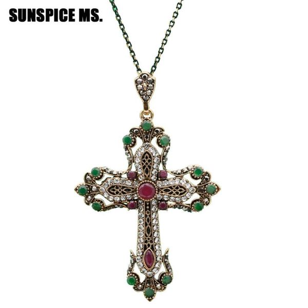 fashion ethnic religious jewelry flower cross necklace antique gold color resin women sacred spiritual symbol pendant necklace, Silver
fashion ethnic religious jewelry flower cross necklace antique gold color resin women sacred spiritual symbol pendant necklace, Silver