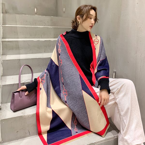 scarves 2021 autumn winter scarf for women cashmere shawl wrap luxury print warm female blanket stoles thick bufanda, Blue;gray
scarves 2021 autumn winter scarf for women cashmere shawl wrap luxury print warm female blanket stoles thick bufanda, Blue;gray