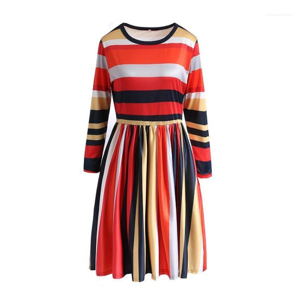 clothes striped women dresses long sleeve o-neck slim party ladies dress casual spring autumn designer female, Black;gray
clothes striped women dresses long sleeve o-neck slim party ladies dress casual spring autumn designer female, Black;gray