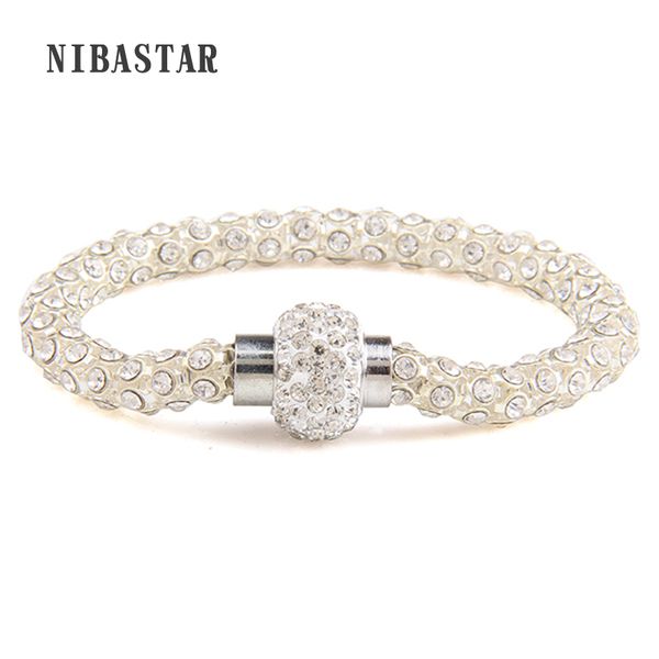 women's magnet clasp crystal charm bracelet design fashion bracelets for women gift, Red;blue
women's magnet clasp crystal charm bracelet design fashion bracelets for women gift, Red;blue