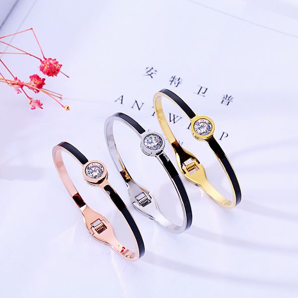 luxury zircon titanium stainless steel bangles for women black korean cuff bracelets bangle korean jewelry girl dropshipping
luxury zircon titanium stainless steel bangles for women black korean cuff bracelets bangle korean jewelry girl dropshipping