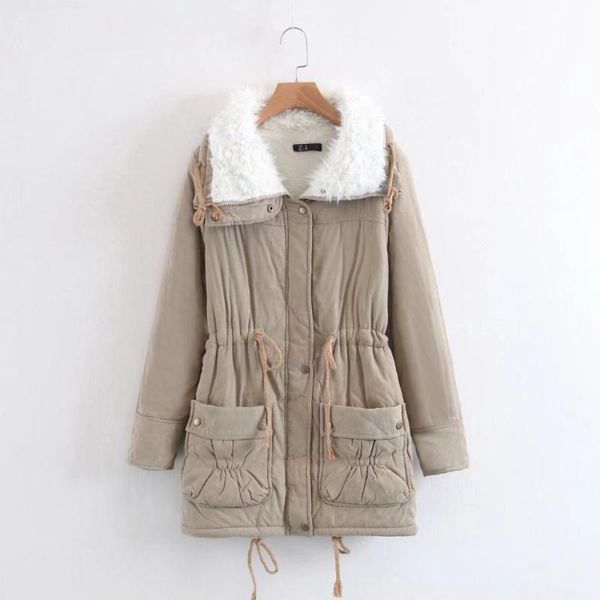 women's down & parkas parka cotton coat 2021 winter jacket lamb wool clothes basic thick warm jackets overcoat k488, Black
women's down & parkas parka cotton coat 2021 winter jacket lamb wool clothes basic thick warm jackets overcoat k488, Black