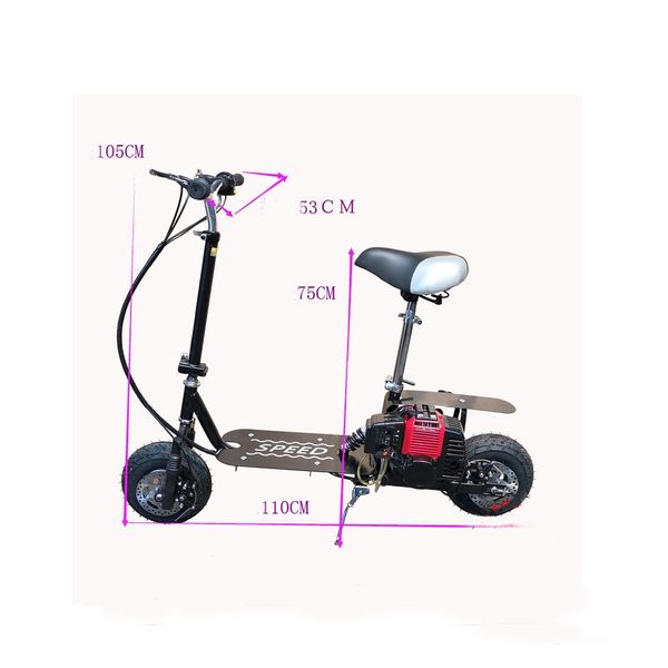foldable cool petrol scooter fuel booster gasoline scooter playing scooter not electric range per charge 60-80km
foldable cool petrol scooter fuel booster gasoline scooter playing scooter not electric range per charge 60-80km