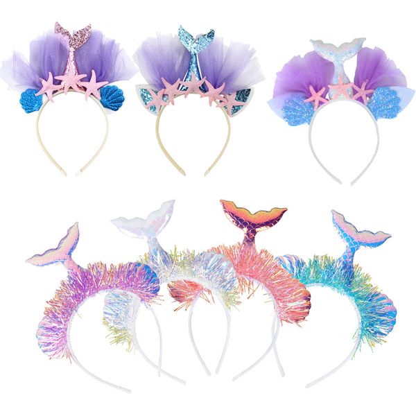 sequin mermaid headband princess mesh yarn shell starfish flower animal hairbands hoop party lace hair accessories for kids
sequin mermaid headband princess mesh yarn shell starfish flower animal hairbands hoop party lace hair accessories for kids