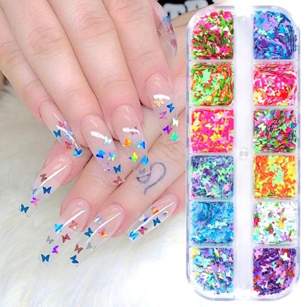 nail glitter 12 grid sequins paillette mixed butterfly mermaid laser flakes 3d sparkly polish manicure nails art decoration, Silver;gold
nail glitter 12 grid sequins paillette mixed butterfly mermaid laser flakes 3d sparkly polish manicure nails art decoration, Silver;gold