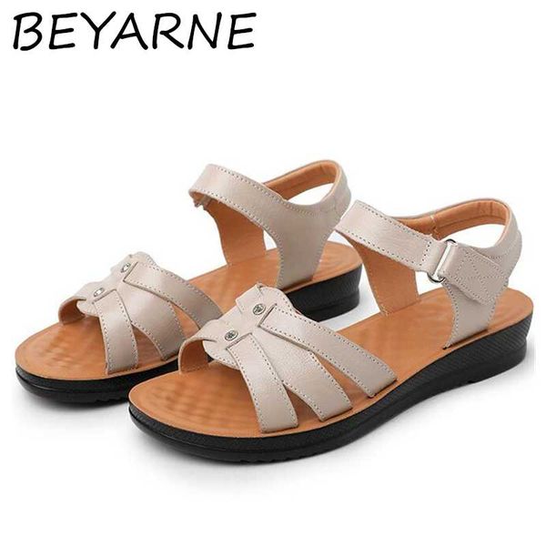 beyarnesummer new mother leather sandals plus size soft sole style woman sandals casual comfortable grandma flat, Black
beyarnesummer new mother leather sandals plus size soft sole style woman sandals casual comfortable grandma flat, Black