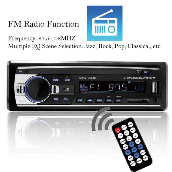 car audio mp3 multimedia player stereo radio bluetooth auto sd usb mmc wma fm aux input receiver music
car audio mp3 multimedia player stereo radio bluetooth auto sd usb mmc wma fm aux input receiver music