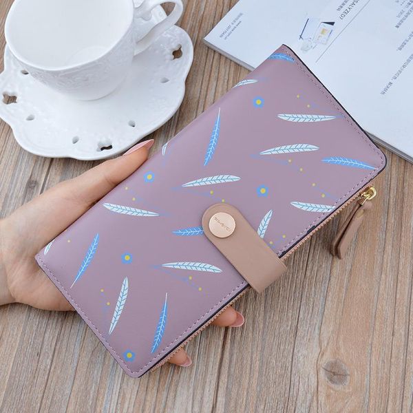gray card holder coin purse ladies wallet female long zipper buckle korean fashion printing thin wallet 2039 
gray card holder coin purse ladies wallet female long zipper buckle korean fashion printing thin wallet 2039