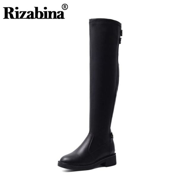 boots rizabina woman real leather zipper over knee chunky heel round toe winter shoes women black botas footwear size 33-40
boots rizabina woman real leather zipper over knee chunky heel round toe winter shoes women black botas footwear size 33-40