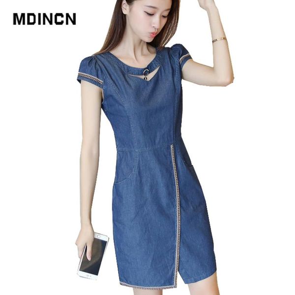 mdincn 2020 new summer denim dress women loose fashion jean dress lady slim short sleeve plus size, Black;gray
mdincn 2020 new summer denim dress women loose fashion jean dress lady slim short sleeve plus size, Black;gray