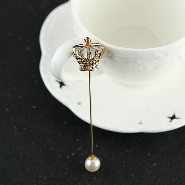 i-remiel korean crystal pearl crown long needle brooch pin for women and men sweater corsage ladies suit neckpin shawl buckle, Gray
i-remiel korean crystal pearl crown long needle brooch pin for women and men sweater corsage ladies suit neckpin shawl buckle, Gray