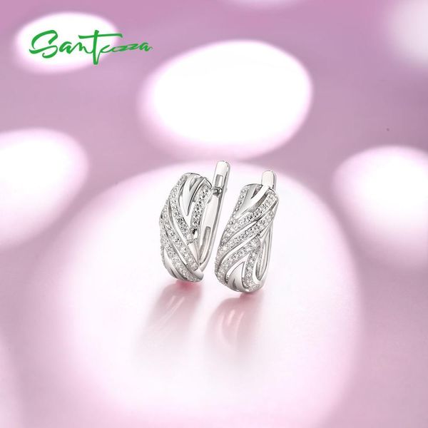santuzza silver earrings for women authentic 925 sterling silver sparkling cubic zirconia brincos fashion jewelry 200921, Golden;silver
santuzza silver earrings for women authentic 925 sterling silver sparkling cubic zirconia brincos fashion jewelry 200921, Golden;silver