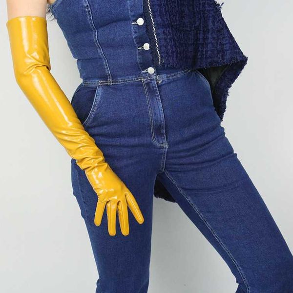 women' faux patent pu leather long glove lady' club performance formal party patent leather long glove 60cm r1310, Blue;gray
women' faux patent pu leather long glove lady' club performance formal party patent leather long glove 60cm r1310, Blue;gray