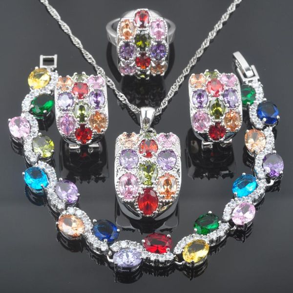 multicolor zirconia jewellery sets for women dubai jewelry bracelet silver color necklace pendant earrings ring qs0522
multicolor zirconia jewellery sets for women dubai jewelry bracelet silver color necklace pendant earrings ring qs0522