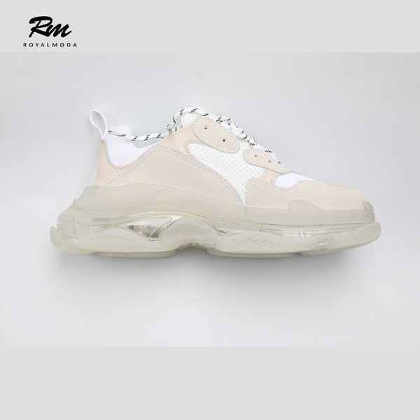 2020 new clear sole aged white triple s clear sole leather man shoes women's sneakers eu35-eu45, Black
2020 new clear sole aged white triple s clear sole leather man shoes women's sneakers eu35-eu45, Black