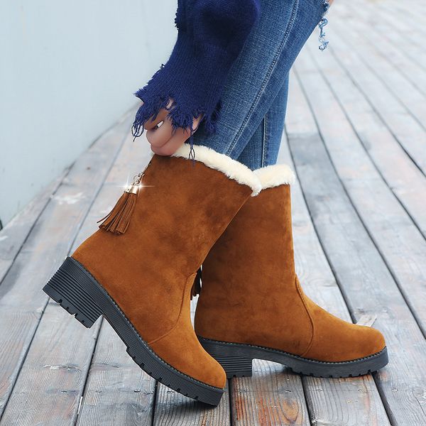 winter woman ankle boots fur warm winter casual shoes woman flats snow boots suede platform bukle 35-40 botas mujer hdt630, Black
winter woman ankle boots fur warm winter casual shoes woman flats snow boots suede platform bukle 35-40 botas mujer hdt630, Black