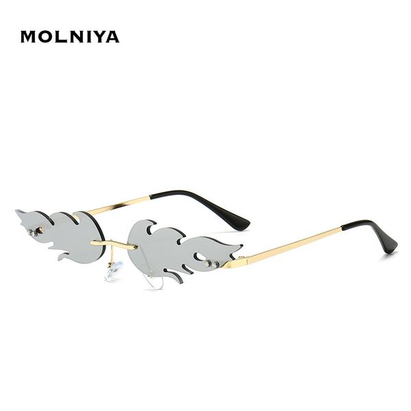 personality flame sunglasses women fashion metal frameless sun glasses funny prom eyeglasses uv400, White;black
personality flame sunglasses women fashion metal frameless sun glasses funny prom eyeglasses uv400, White;black
