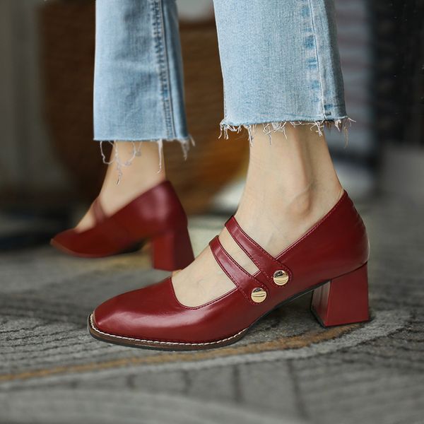 eoeodoit 6 cm heels marry jeans shoes women 2020 autumn new leather pumps square toe casual fashion female work heels all match, Black
eoeodoit 6 cm heels marry jeans shoes women 2020 autumn new leather pumps square toe casual fashion female work heels all match, Black