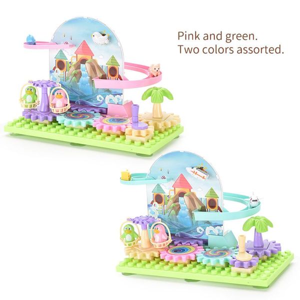 colorful building blocks hand crank rotation launch the funny playground for baby early educational rail toy gift
colorful building blocks hand crank rotation launch the funny playground for baby early educational rail toy gift