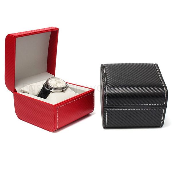 men women square single slot watch storage box faux leather wristwatch display case portable bracelet jewelry organizer, Pink;blue
men women square single slot watch storage box faux leather wristwatch display case portable bracelet jewelry organizer, Pink;blue