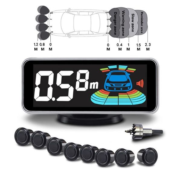 parking sensor 8 sensors car automobile reversing radar electronics auto detector backing kit voice for car accessories
parking sensor 8 sensors car automobile reversing radar electronics auto detector backing kit voice for car accessories