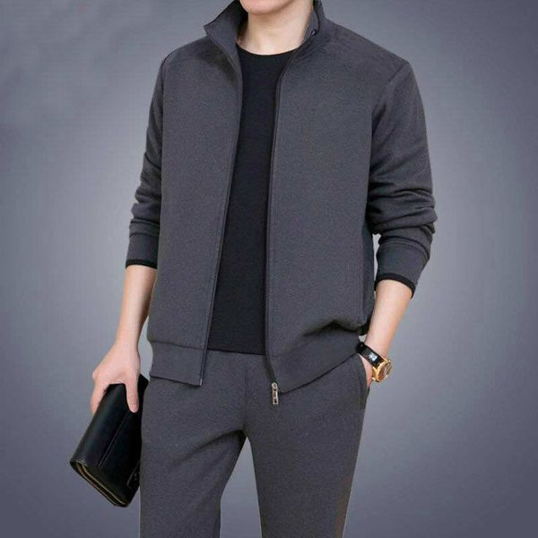 men's tracksuits man leisure long sleeve trousers suit teenagers male twinset soild color warm sweatershirt set casual men tracksuit 2p, Gray
men's tracksuits man leisure long sleeve trousers suit teenagers male twinset soild color warm sweatershirt set casual men tracksuit 2p, Gray