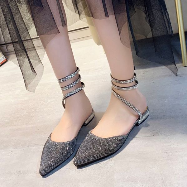 spring 2020 low-heeled buckle lace-up womman sandals flat bottom set foot baotou ladies sandals fashion casual women shoes, Black
spring 2020 low-heeled buckle lace-up womman sandals flat bottom set foot baotou ladies sandals fashion casual women shoes, Black