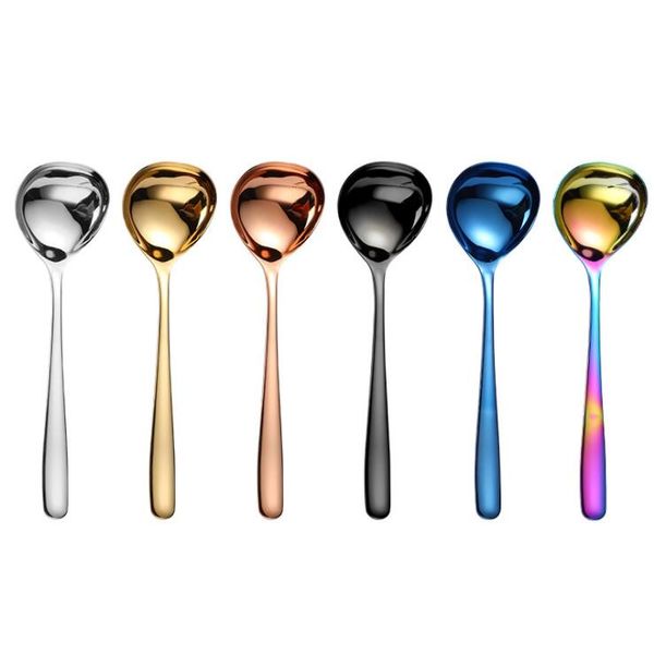 large spoons stainless steel spoons colorful handle spoon drink soup drinking tools flatware kitchen gadget rose gold soup tableware dhd834
large spoons stainless steel spoons colorful handle spoon drink soup drinking tools flatware kitchen gadget rose gold soup tableware dhd834