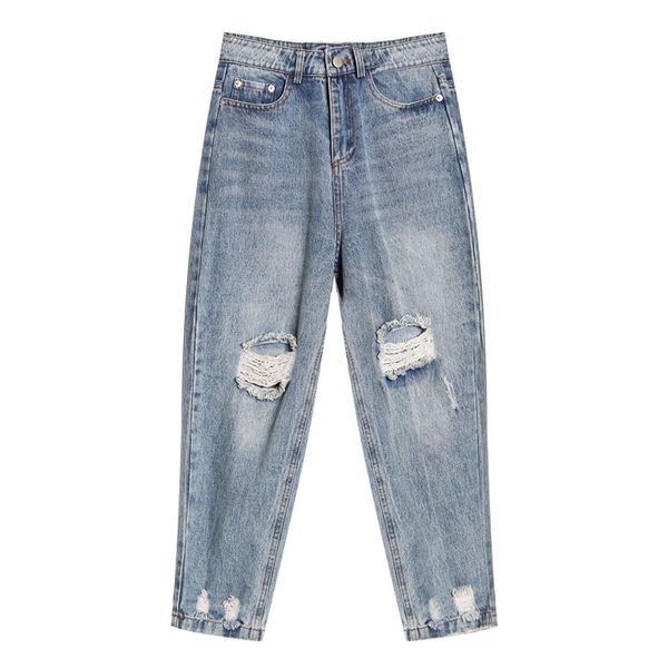women's jeans denim wide-leg pants 2021 spring all-match ripped beggar rotten loose and thin nine points harem bf wind, Blue
women's jeans denim wide-leg pants 2021 spring all-match ripped beggar rotten loose and thin nine points harem bf wind, Blue