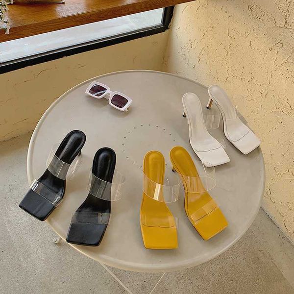 fashion transparent mules shoes women slides double narrow band slippers slides thin high heels summer ladies pumps party pumps, Black
fashion transparent mules shoes women slides double narrow band slippers slides thin high heels summer ladies pumps party pumps, Black