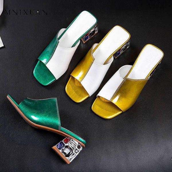 fashion women slippers high heels big size 42 summer 2020 new peep toe genuine leather crystal heels shoes woman yellow sandals, Black
fashion women slippers high heels big size 42 summer 2020 new peep toe genuine leather crystal heels shoes woman yellow sandals, Black