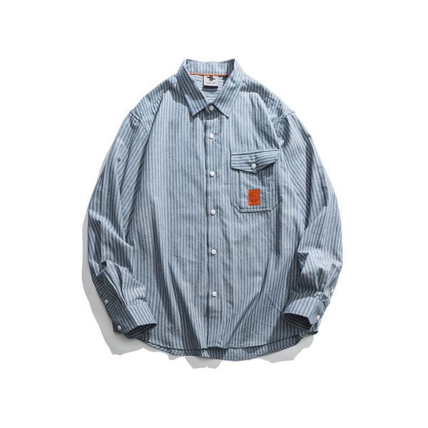 mens shirts japan style long sleeve loose casual striped cargo shirt cardigan male streetwear hip hop short autumn, White;black
mens shirts japan style long sleeve loose casual striped cargo shirt cardigan male streetwear hip hop short autumn, White;black