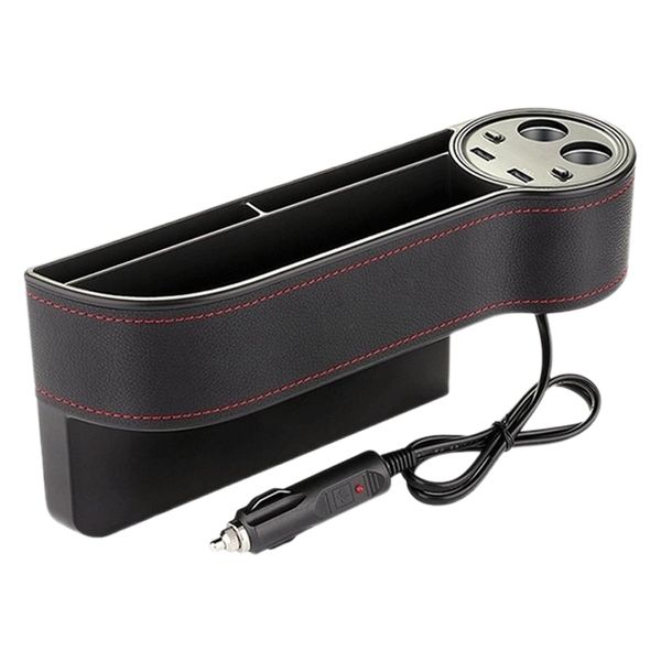 multifunction universal leather car seat side storage box seat catcher with dual usb ports cigarrete lighter
multifunction universal leather car seat side storage box seat catcher with dual usb ports cigarrete lighter
