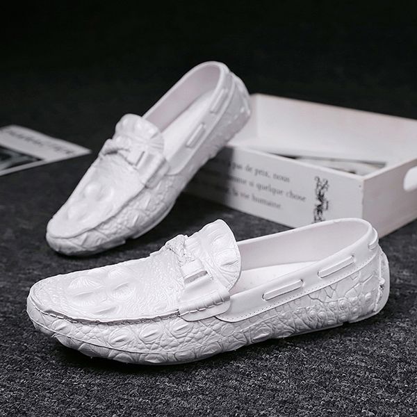 2020 summer half drag peas leather mens driving shoes men's slipper penny loafers men moccasins man mules tenis masculino white, Black
2020 summer half drag peas leather mens driving shoes men's slipper penny loafers men moccasins man mules tenis masculino white, Black